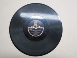 Odeon A 228108 a Allan &amp; C:o Suomalaisia jyskypolkkia / Meidän kylän masurkka - savikiekkoäänilevy / 78 rpm record