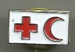 Punainen Risti Punainen Puolikuu  -  pinssi,  rintamerkki