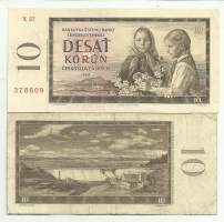 Tsekkoslovakia 10 koruna 1960 seteli