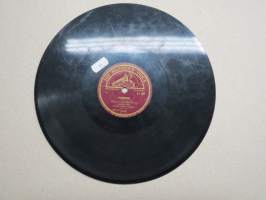 &quot;His Master´s Voice&quot; TJ 69 Maynie Sirén ja Ensio Kostan orkesteri Huomenna / Poika varjoiselta kujalta - savikiekkoäänilevy / 78 rpm record