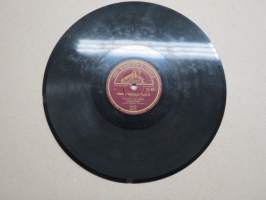 &quot;His Master´s Voice&quot; TJ 69 Maynie Sirén ja Ensio Kostan orkesteri Huomenna / Poika varjoiselta kujalta - savikiekkoäänilevy / 78 rpm record