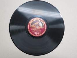 &quot;His Master´s Voice&quot; X 2804 Mieskuoro laulu-miehet Armaasta erotessa / Oi jos ilta joutuisi / Lohdutus - savikiekkoäänilevy / 78 rpm record