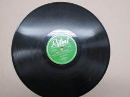 Rytmi R 6160 Jukka LÖnnqvist ja Rytmi-yhtye Minä ja Mandoliini / Kulkurin viimeinen näky - savikiekkoäänilevy / 78 rpm record