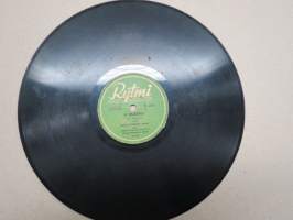 Rytmi R 6130 Paul Norrback, Ingmar Englund ja Mauno Maunola Oi hiljaisuus / Polkkasikermä - savikiekkoäänilevy / 78 rpm record