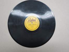 Rytmi R 6314 Toivo Uitto ja Rytmi-yhtye Oma-apu -Paras apu / Seija Eskola ja Rytmi-yhtye Lauantai-illan tyttö - savikiekkoäänilevy / 78 rpm record