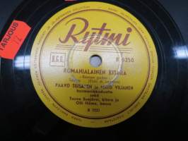Rytmi R 6250 Paavo Tiusanen ja Matti Viljanen Romanialainen kitara / Suvinen tanssi - savikiekkoäänilevy / 78 rpm record
