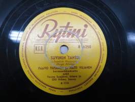 Rytmi R 6250 Paavo Tiusanen ja Matti Viljanen Romanialainen kitara / Suvinen tanssi - savikiekkoäänilevy / 78 rpm record