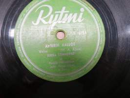 Rytmi R 6184 Jukka Lönnqvist ja Pirteät Pelimannit Amurin Aallot / Kuunari Sellofan -savikiekkoäänilevy / 78 rpm record