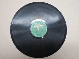 Rytmi VR 7015 Harmonikkatytöt Helmiä Etelästä /Reino Helismaa ja Olavi Huuskan kvartetti Suutarin Pihalla -savikiekkoäänilevy / 78 rpm record