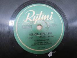Rytmi VR 7015 Harmonikkatytöt Helmiä Etelästä /Reino Helismaa ja Olavi Huuskan kvartetti Suutarin Pihalla -savikiekkoäänilevy / 78 rpm record