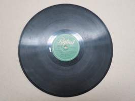 Rytmi VR 7015 Harmonikkatytöt Helmiä Etelästä /Reino Helismaa ja Olavi Huuskan kvartetti Suutarin Pihalla -savikiekkoäänilevy / 78 rpm record