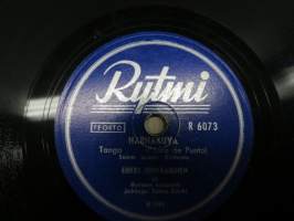 Rytmi R 6073 Erkki Junkkarinen ja Rytmin kvintetti Harhakuva / Syksyn lapsi -savikiekkoäänilevy / 78 rpm record
