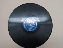 Rytmi R 6073 Erkki Junkkarinen ja Rytmin kvintetti Harhakuva / Syksyn lapsi -savikiekkoäänilevy / 78 rpm record