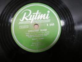 Rytmi R 6163 Kalevi Tauru ja Rytmi-yhtye Surulliset slmät / Yksinäinen -savikiekkoäänilevy / 78 rpm record