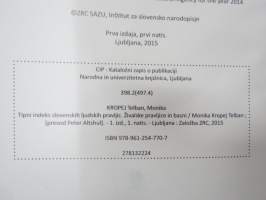 Tipni indeks slovenskih ljudskih pravljic - Zivalske pravljice in Basni -slovenialaisten kansansatujen luettelo / tutkimus?