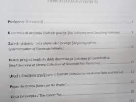 Tipni indeks slovenskih ljudskih pravljic - Zivalske pravljice in Basni -slovenialaisten kansansatujen luettelo / tutkimus?