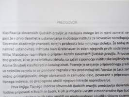 Tipni indeks slovenskih ljudskih pravljic - Zivalske pravljice in Basni -slovenialaisten kansansatujen luettelo / tutkimus?