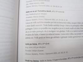 Tipni indeks slovenskih ljudskih pravljic - Zivalske pravljice in Basni -slovenialaisten kansansatujen luettelo / tutkimus?