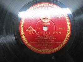 Parlophon B. 36051  Georg Malmstén, barytoni Sunnuntai-ilta / Särkynyt onni - savikiekkoäänilevy / 78 rpm record