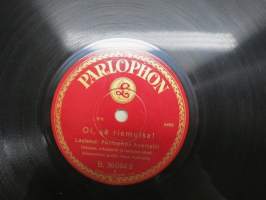 Parlophon B. 36044 Parlophon kvartetti Jouluyö / Oi, sä riemuisa! - savikiekkoäänilevy / 78 rpm record