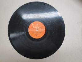 Sävel S 9019 Henry Theel ja Toivo Kärjen sekstetti Soutuvenheellä Kiinaan / On sambaa tanssi tää - savikiekkoäänilevy / 78 rpm record