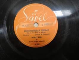 Sävel S 9019 Henry Theel ja Toivo Kärjen sekstetti Soutuvenheellä Kiinaan / On sambaa tanssi tää - savikiekkoäänilevy / 78 rpm record