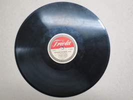 Triola T 4182 Veikko Tuomi ja Triola-orkesteri Satumaan keiju valssi / Näkemiin, tähtisilmä -savikiekkoäänilevy / 78 rpm record