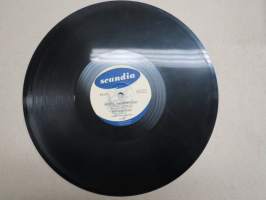 Scandia KS 277 Annikki Tähti ja Jaakko Salon orkesteri Hilpeä paimenlaulu / Kotiin kun saapuisin illoin - savikiekkoäänilevy / 78 rpm record