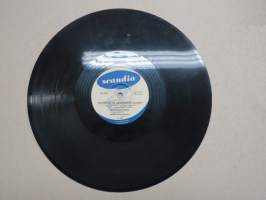 Scandia KS 277 Annikki Tähti ja Jaakko Salon orkesteri Hilpeä paimenlaulu / Kotiin kun saapuisin illoin - savikiekkoäänilevy / 78 rpm record