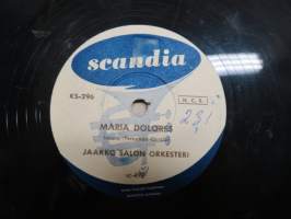 Scandia KS 296 Jaakko Salon orkesteri Afrikan tähti / Maria Dolores - savikiekkoäänilevy / 78 rpm record