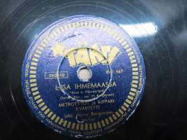 Tähti RW 467 Metro-tytöt ja Kipparikvartetti Pieni ankanpoikanen / Liisa ihmemaassa- savikiekkoäänilevy / 78 rpm record