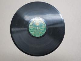 Polyphon XS 42714 J. Ekberg Linnunrata / Valkohiutaleita - savikiekkoäänilevy / 78 rpm record