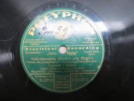Polyphon XS 42714 J. Ekberg Linnunrata / Valkohiutaleita - savikiekkoäänilevy / 78 rpm record