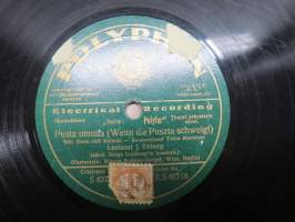 Polyphon X.S 42718 J. Ekberg Pusta uinuaa / Miks´oi armas, kyynel sun silmäs täyttää? savikiekkoäänilevy / 78 rpm record