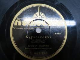 Homocord O 4-23119 Alanko Äiti ja poika / Syysorvokki - savikiekkoäänilevy / 78 rpm record