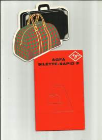 Agfa Silette-Rapid F - mainos seisontajalalla 27x15 cm käyttämätön pahvia