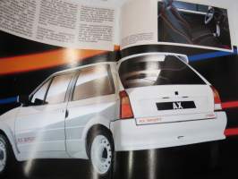 Citroën AX 1989 -myyntiesite / sales brochure