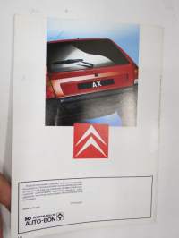 Citroën AX 1989 -myyntiesite / sales brochure
