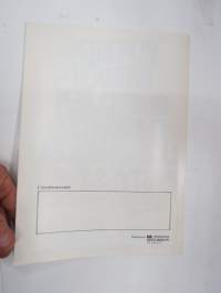 Citroën BX 19  RD 1985, TM käyttötesti eripainos 12/85 -myyntiesite / sales brochure