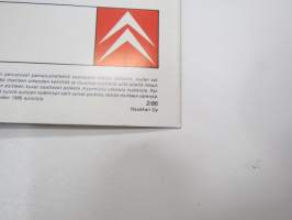 Citroën CX 1986 -myyntiesite / sales brochure