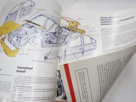 Citroën BX 1987 - Vallankumouksellinen - synteettiset materiaalit -myyntiesite / sales brochure