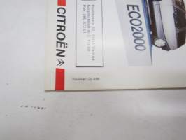 Citroën BX 1987 - Vallankumouksellinen - synteettiset materiaalit -myyntiesite / sales brochure