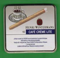 Henri Wintermans Cafe Creme Lite - sikarilaatikko 9 x 8,5 cm peltiä