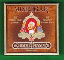 Schimmelpenninck minicigar - sikarilaatikko 8 x 8 cm pahvia