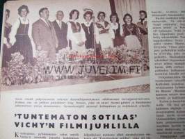 Elokuva-Aitta 1960 nr 13 (kannessa Juliette Greco. Tuntematon sotilas -elokuva Vichy´n filmijuhlilla. Lista ulkomaille viedyistä Suomi-filmeistä)