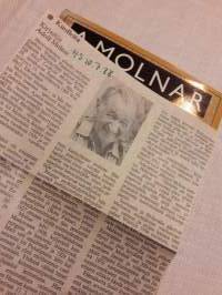 Suuri ilveily / A.Molnar. Kirjalla on  paljon sanottavaa Suomessakin ennen  sotia, niiden  aikana  ja  jälkeen Exlibris!