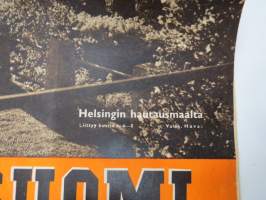Uusi Suomi 1939 Sunnuntailiite nr 41; Orismala (Orisberg) Isokyrö, Helsingin hautausmaita, Asmo Alho - Jussi-sarjakuva, Kuukausien nimistä, Holger Boetius - Tasapeli