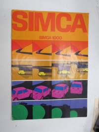 Simca 1000 -myyntiesite / sales brochure