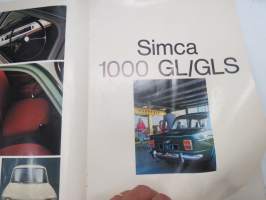 Simca 1000 -myyntiesite / sales brochure