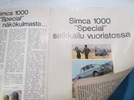 Simca 1000 -myyntiesite / sales brochure